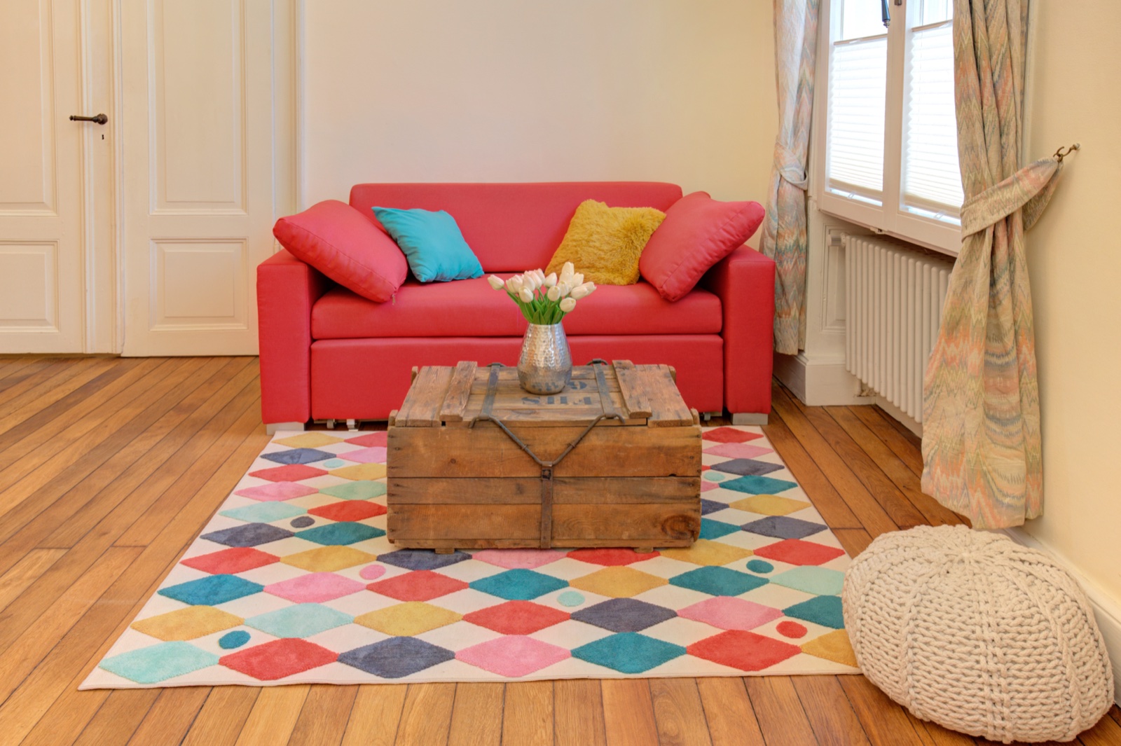 Schlafsofa im Wohnzimmer